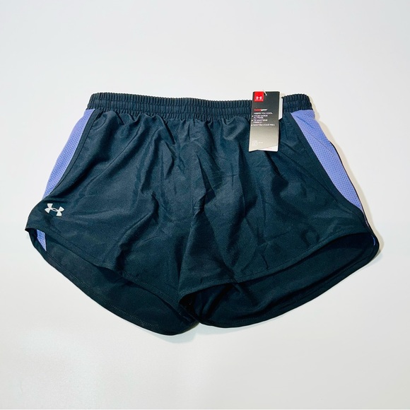 Under Armour running shorts Loose fit running shorts black New women size S - Picture 1 of 9